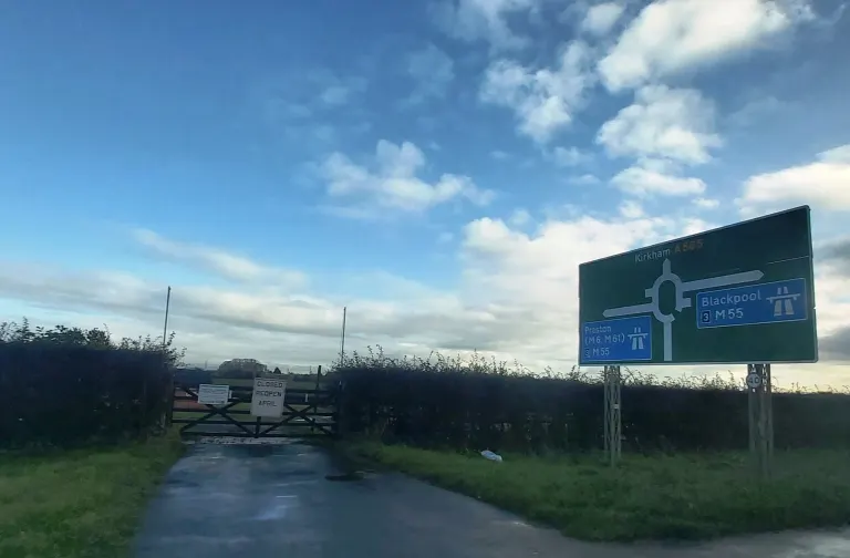 Car boot sale site near Norcross, Thornton-Cleveleys, Lancashire